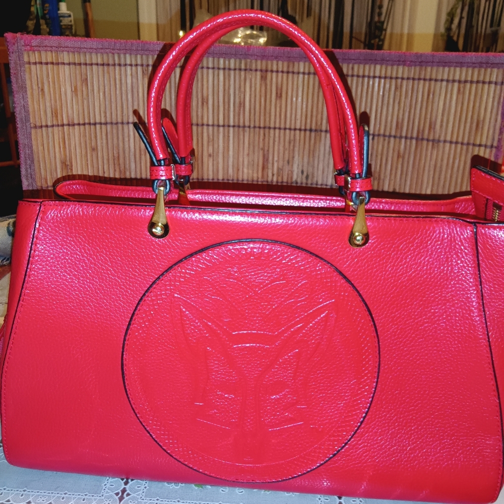 Tucker Tweed Equestrian RED Handbag!
